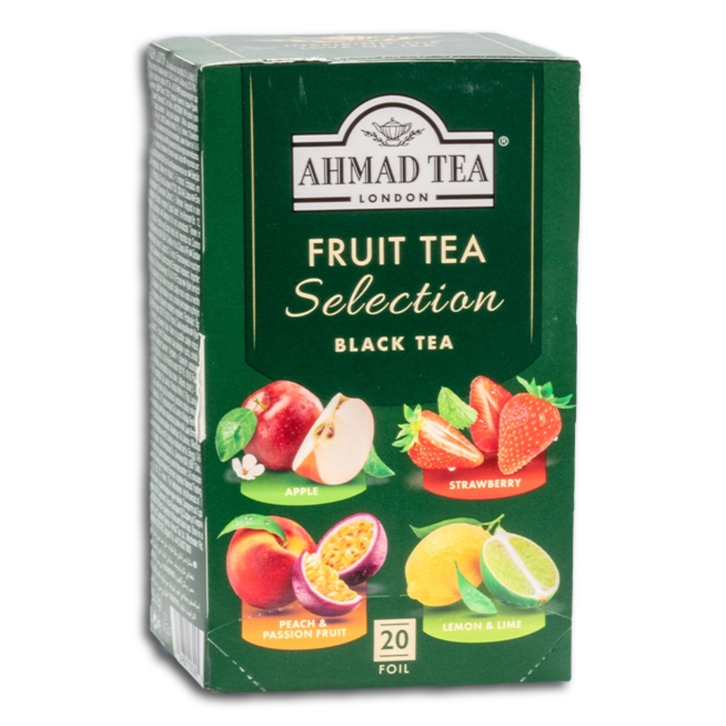 Ahmad Tea Sortiment aus Schwarzem Tee mit Fruchtgeschmack, 20 x 2g Teebeutel, 40g