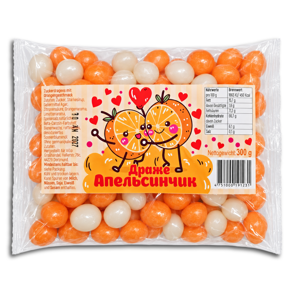 Dragee "Apelsintschiki" 300g