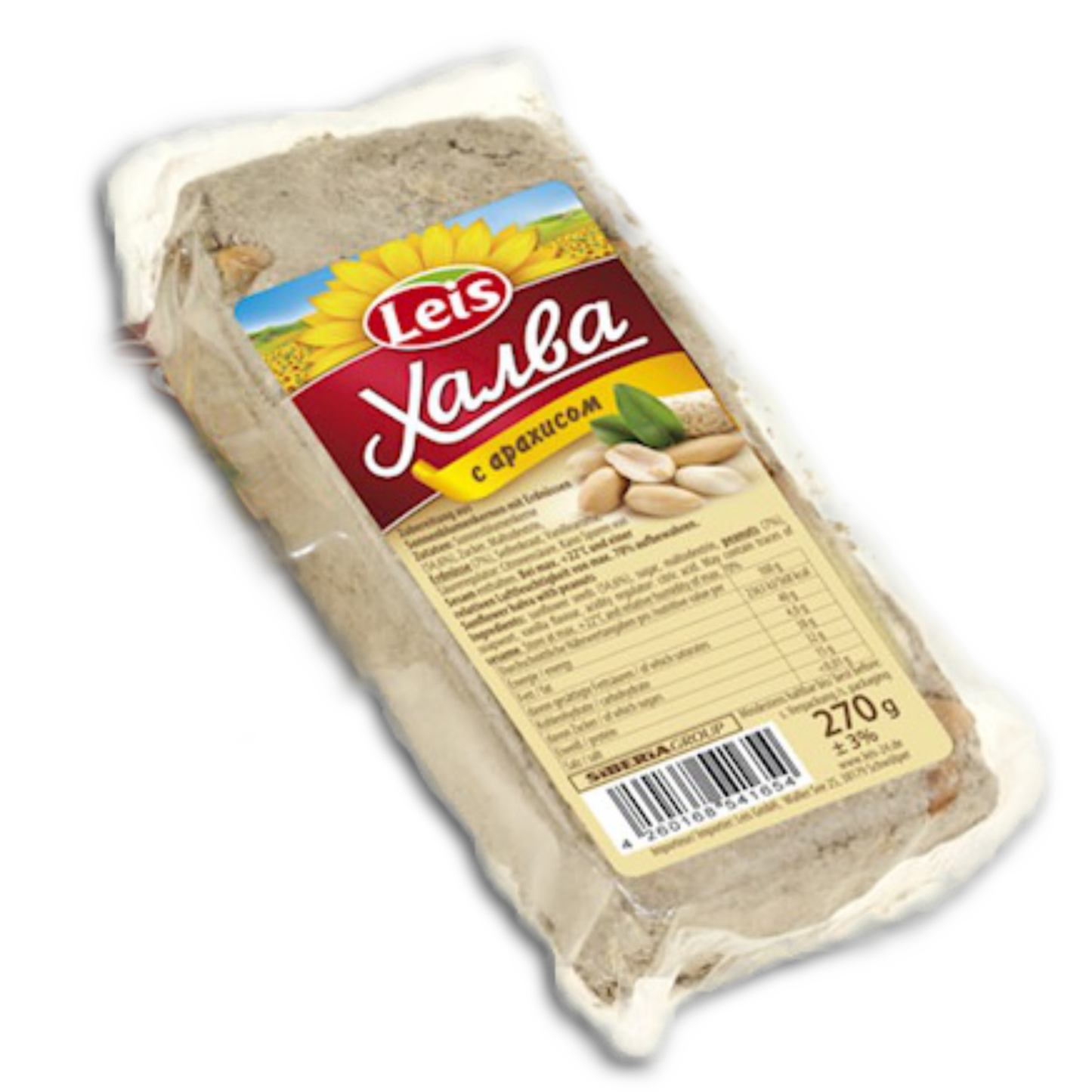 Halva aus Sonnenblumenkernen mit Erdnüssen, Halwa 270g
