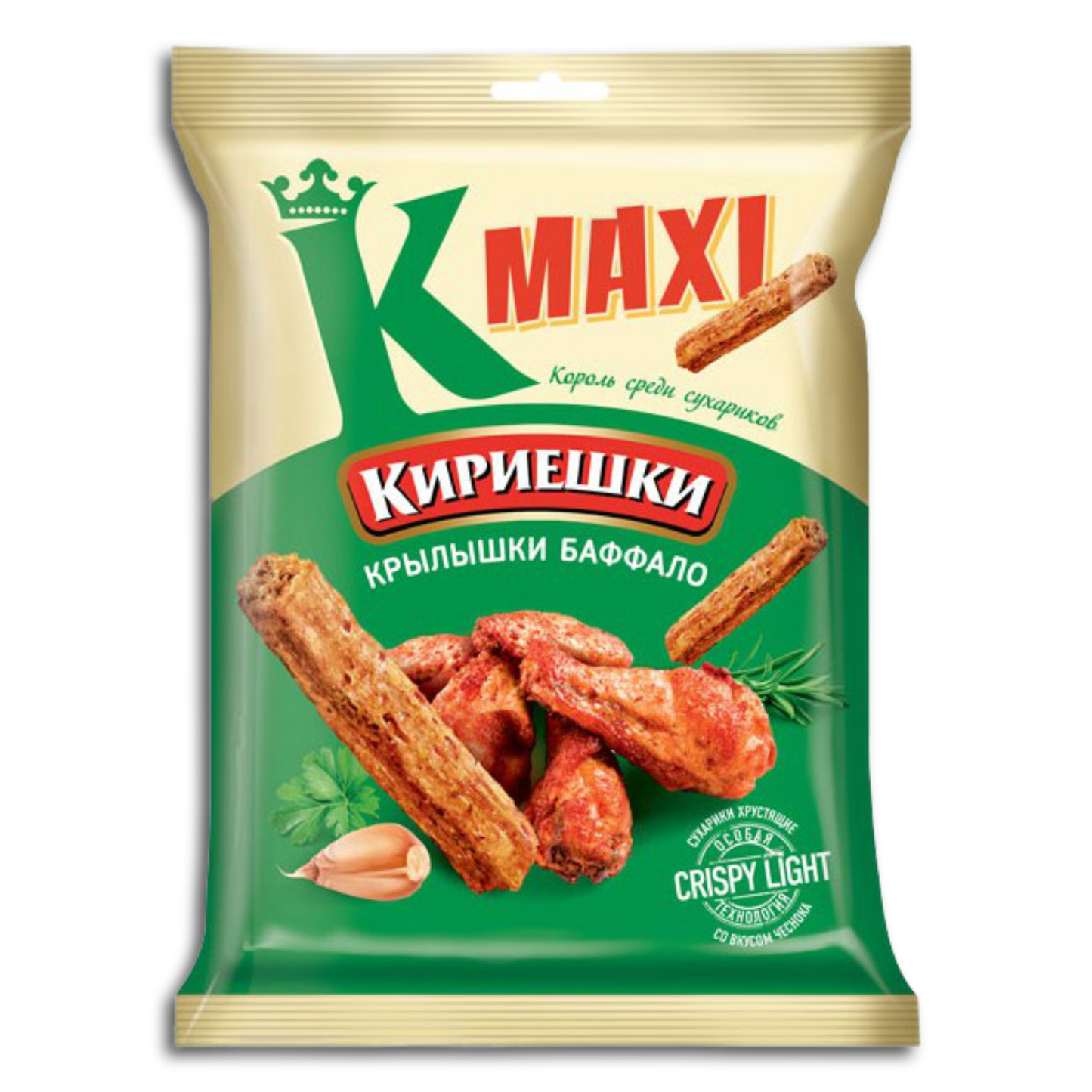 Kirieschki MAXI - Hühnerflügelgeschmack CHICKEN WINGS Baffalo 60g