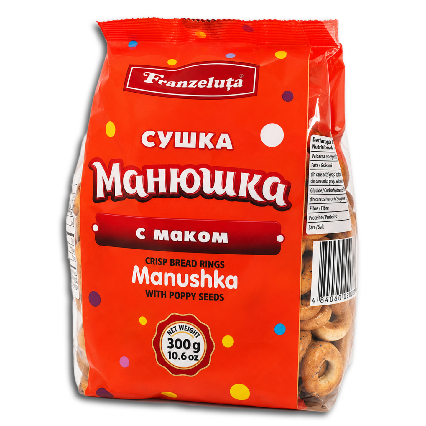 Kringelgebäck Franzeluta Suschka-mini Manjuschka mit Mohn 300g