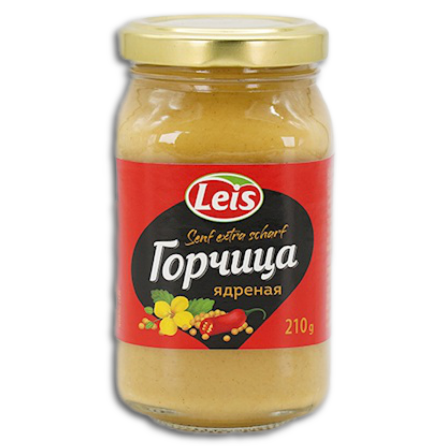 Leis Senf extra scharf 210g