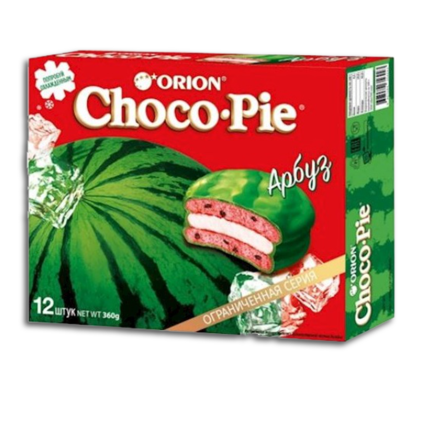 Orion Gebäck "Choco-Pie" mit Wassermelonegeschmack 360g