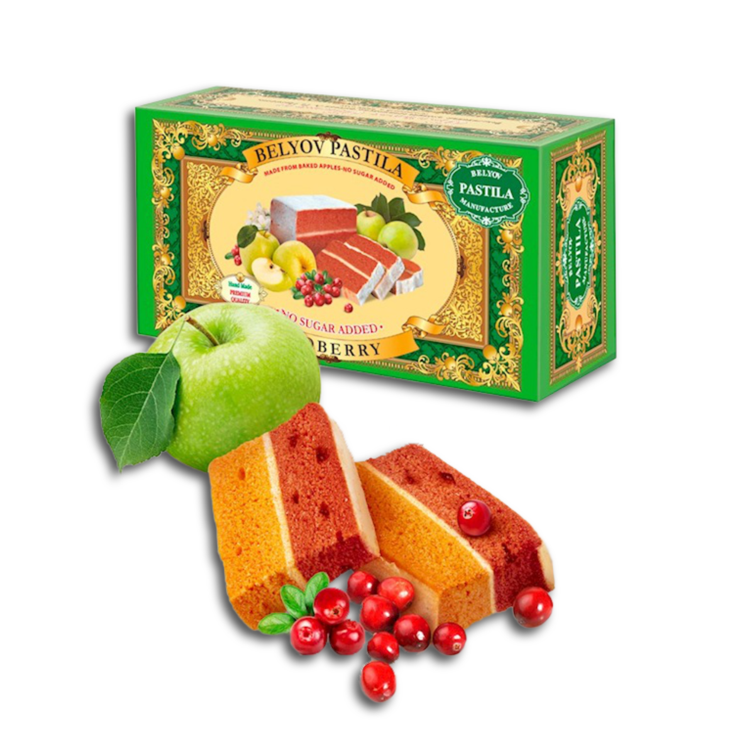 Pastila "Belyov" Preiselbeere zuckerfrei 100g