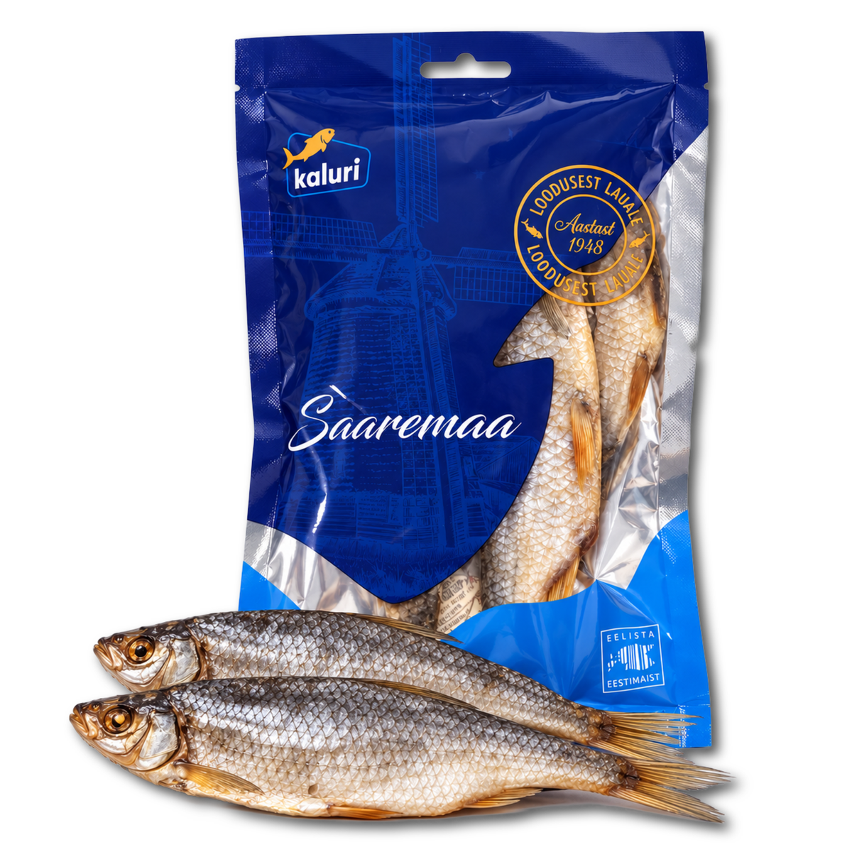 Plötze (Rutilus rutilus) плотва , gesalzen und getrocknet - 200g (2-4 Stück)
