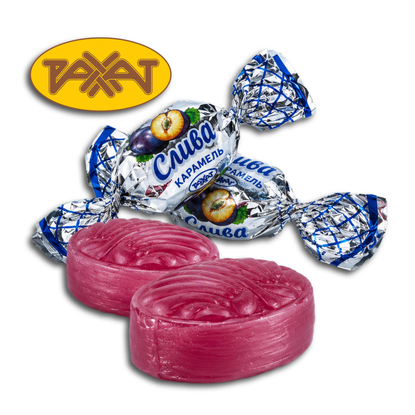 Rakhat Karamellbonbon "Sliwa", mit Pflaumengeschmackfüllung 200g