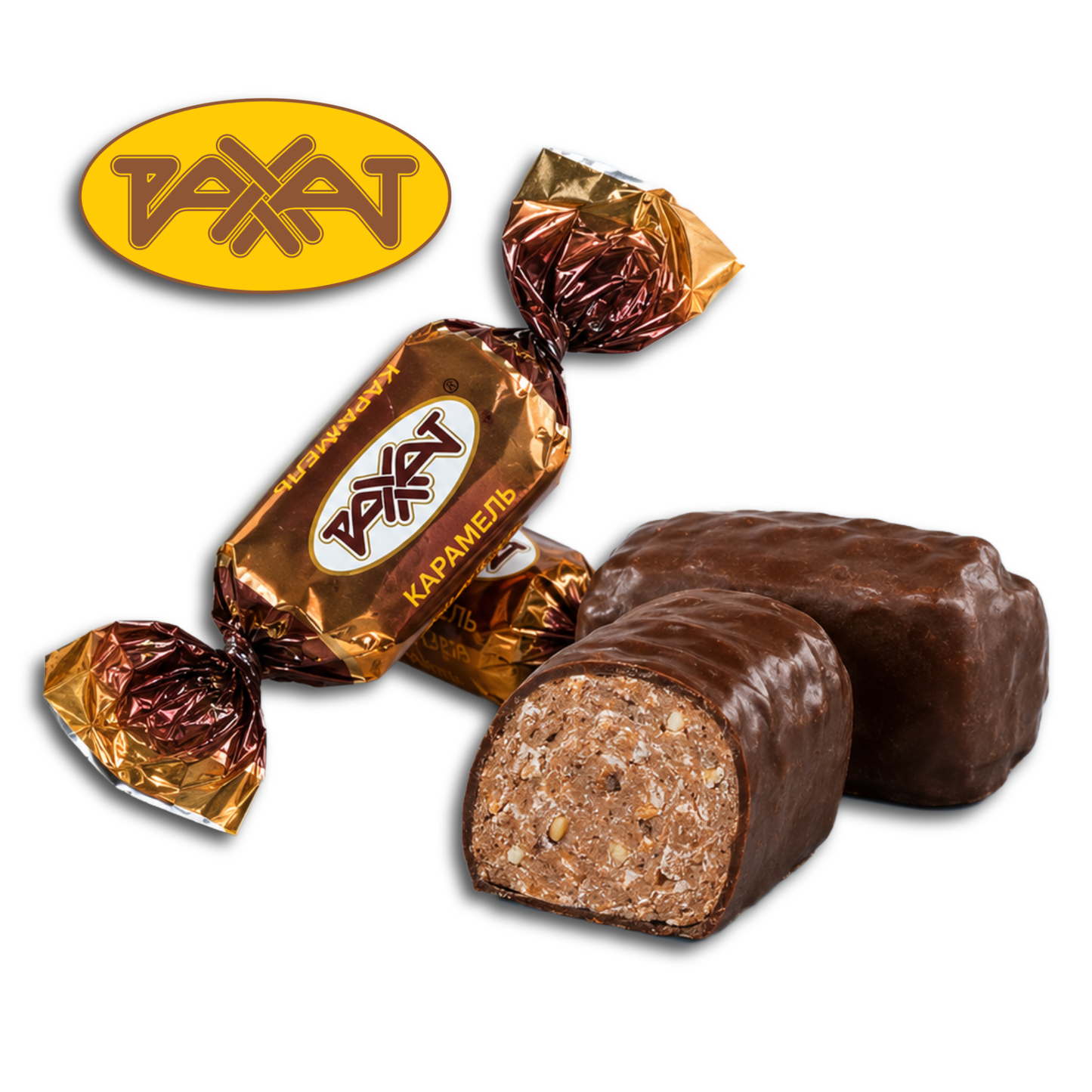 Rakhat Karamellbonbon mit Schokoglasur 200g