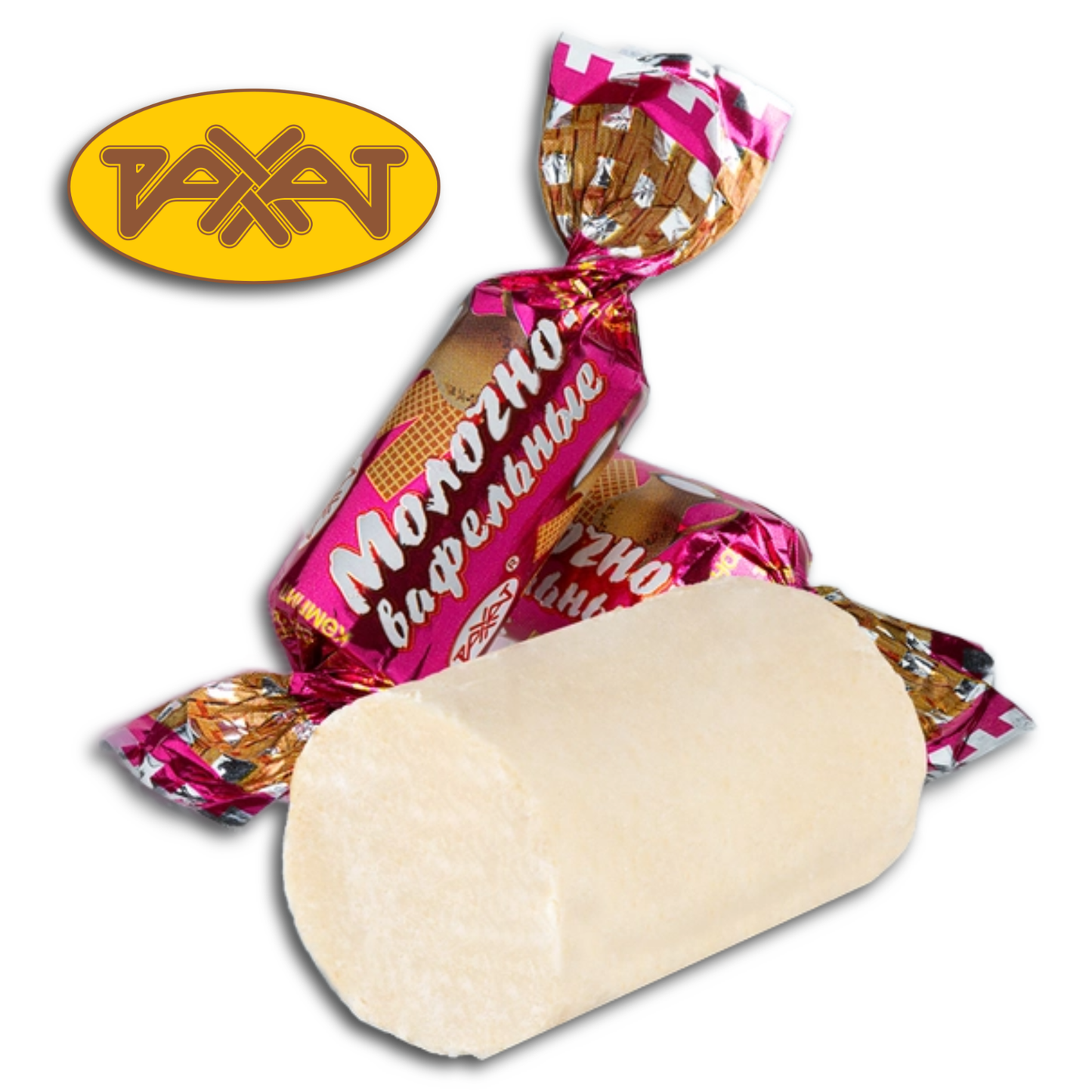 Rakhat Konfekt mit Milchgeschmack und knusprigen Waffelkrümel, 200g