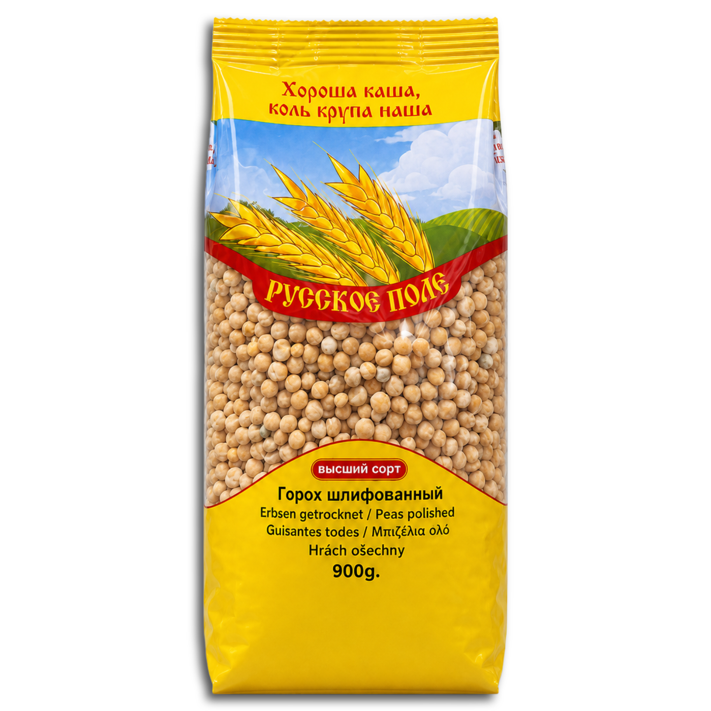 Russkoje Pole Erbsen ganz 900g