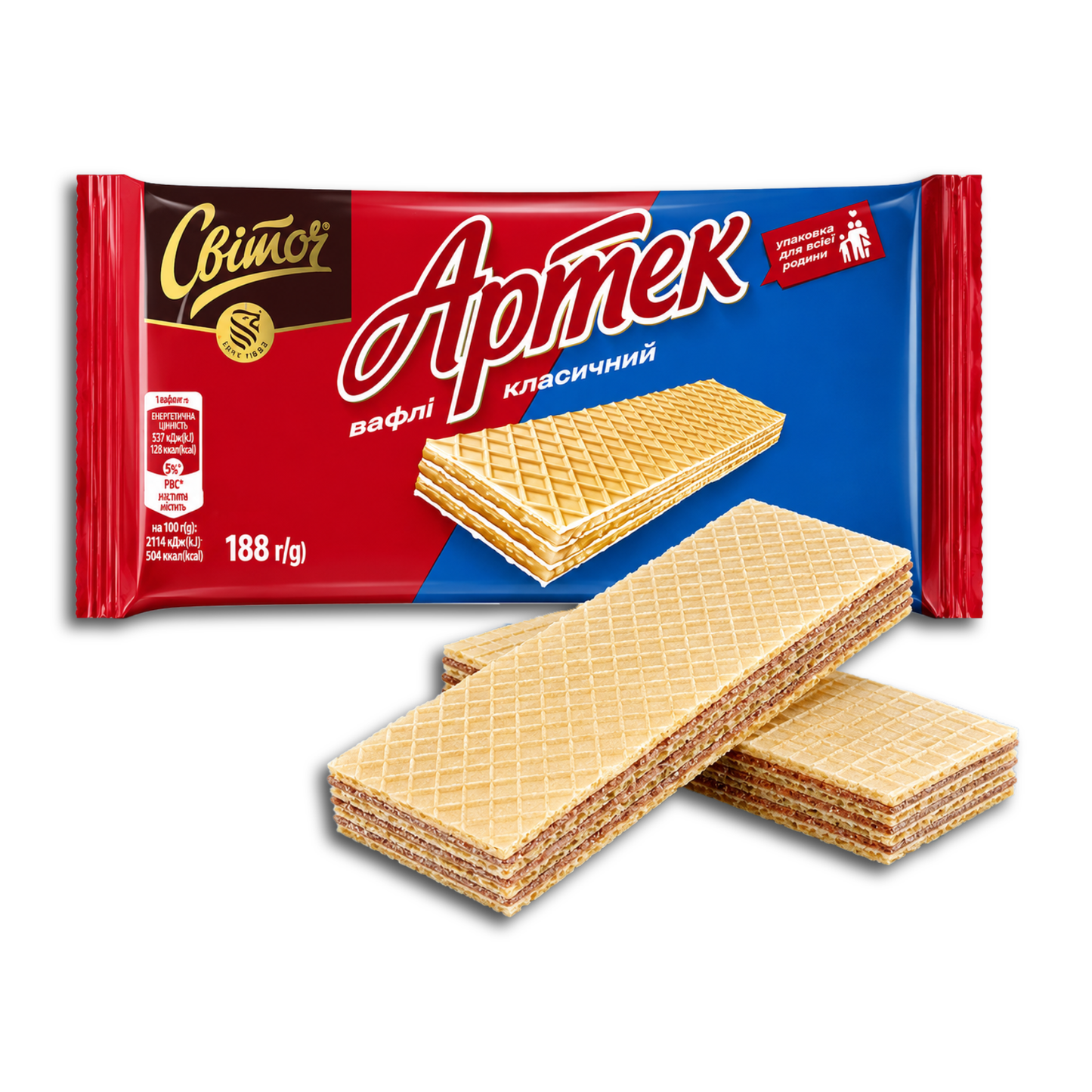 Switotsch Waffeln "Artek", mit Kakaocremefüllung, 188g