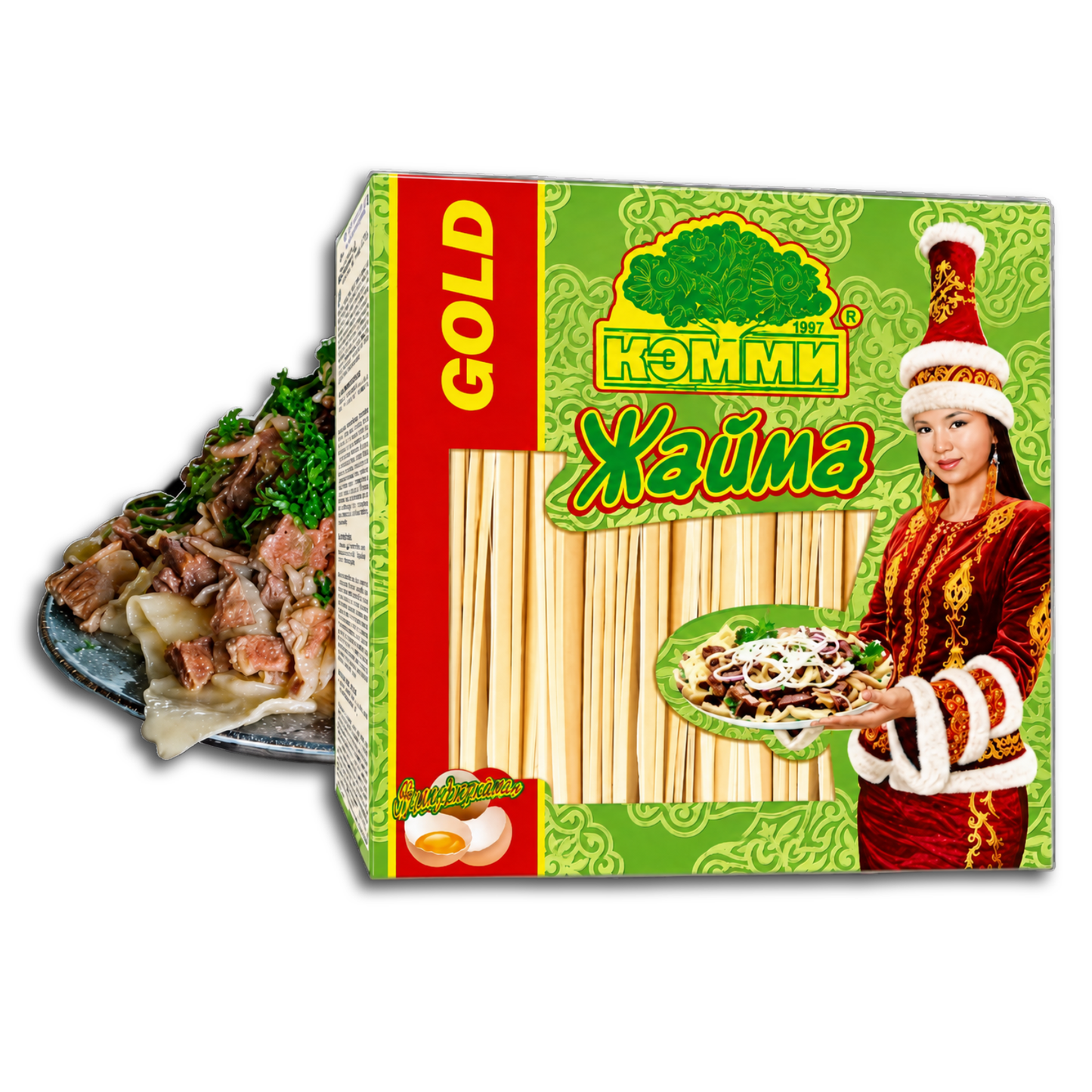 Kemmi Eiernudeln Nudelplatten "Zhajma Gold" 250g