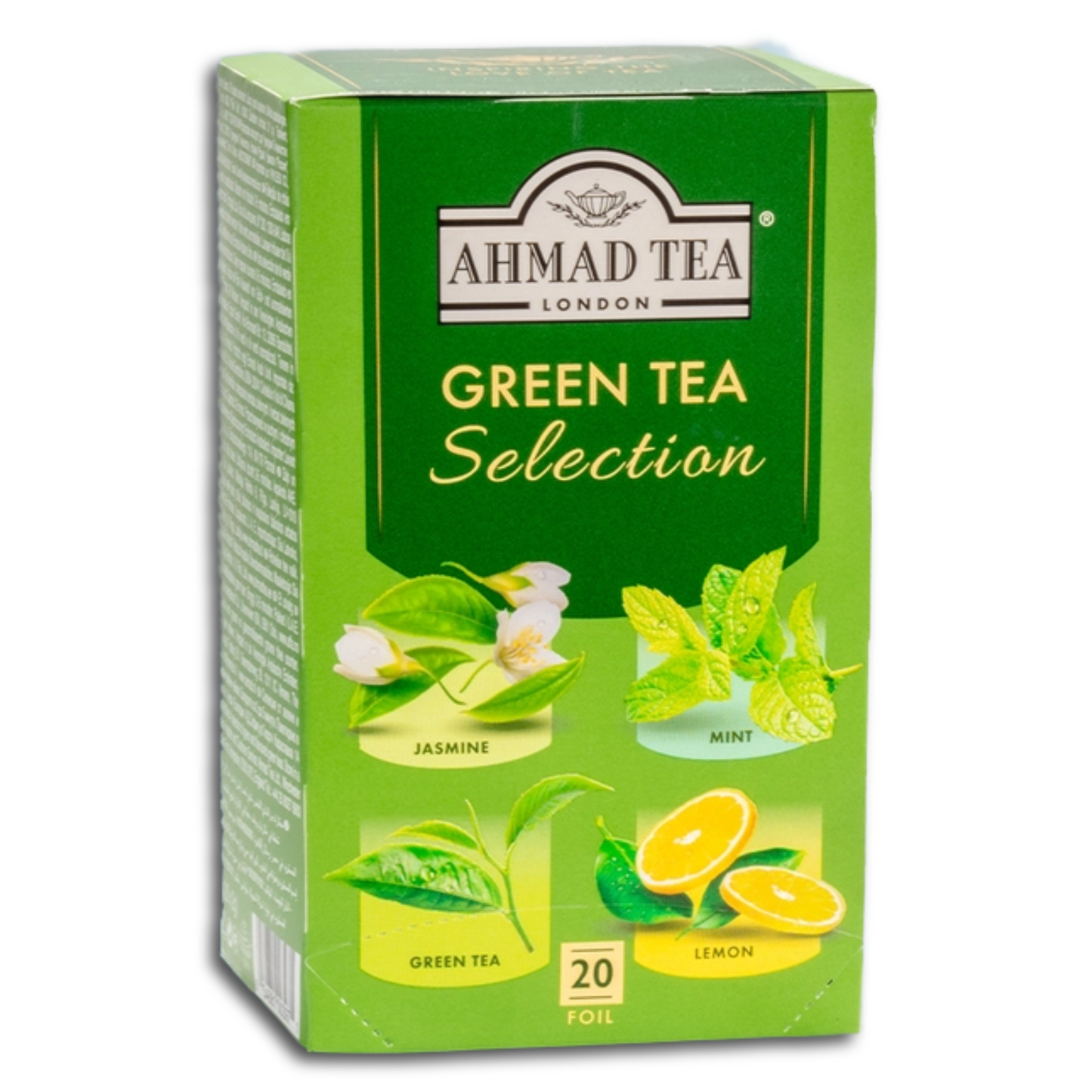 Ahmad Tea Güner Tee mit Minze- ,Zitronen- und Jasmingeschmack, 20 x 2g Teebeutel, 40g