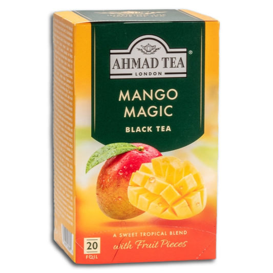 Ahmad Tea Schwarzer Tee mit Mangogeschmack, 20x2g Teebeutel - 40g