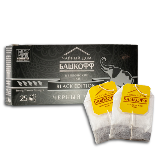 Bashkoff Schwarztee Ceylon Black Edition, Klassik, 25x2g Teebeutel