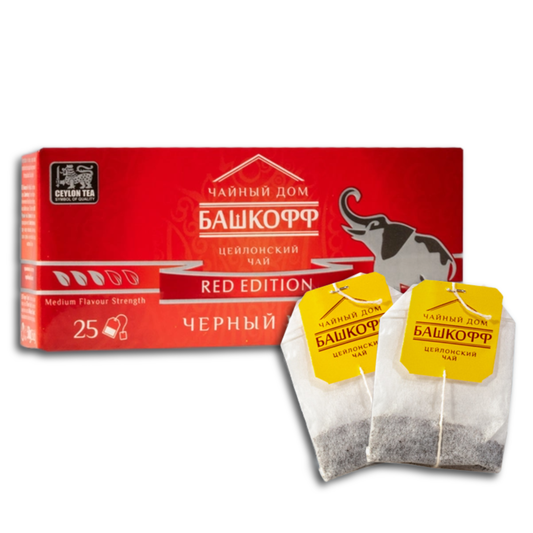 Bashkoff Schwarztee Ceylon Red Edition, 25 x 2g Teebeutel