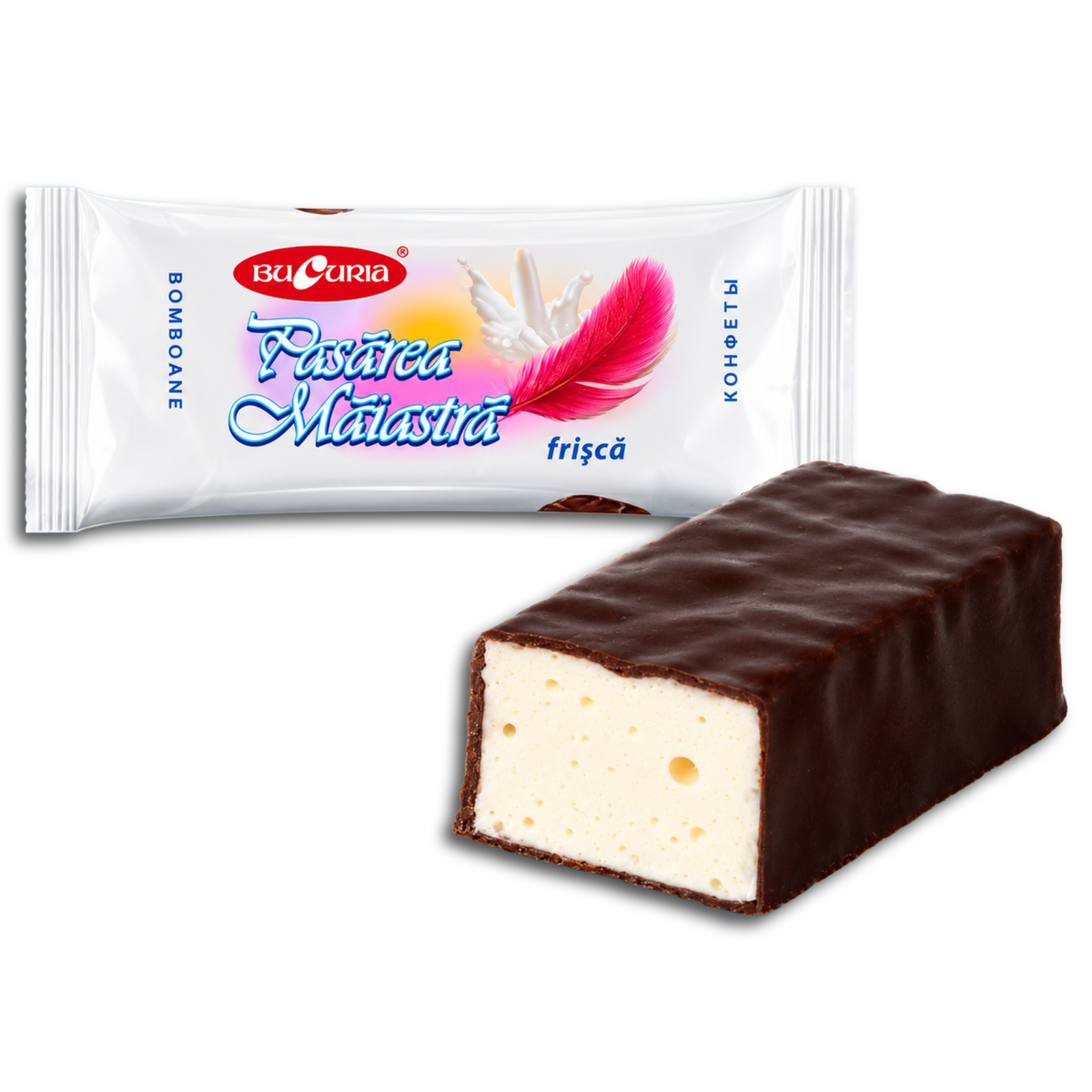 Bucuria Ptitschje Moloko Schoko Schaumzuckerwarenkonfekt 200g