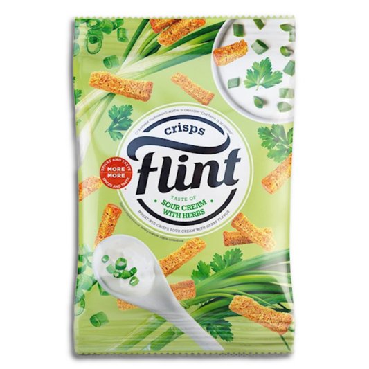 Flint Brotsnack mit Sauerrahm-Kräutergeschmack Suchariki 70g
