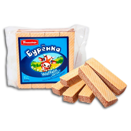 Franzeluta Waffeln "Burenka" ARTEK mit Kakaogeschmack 200g