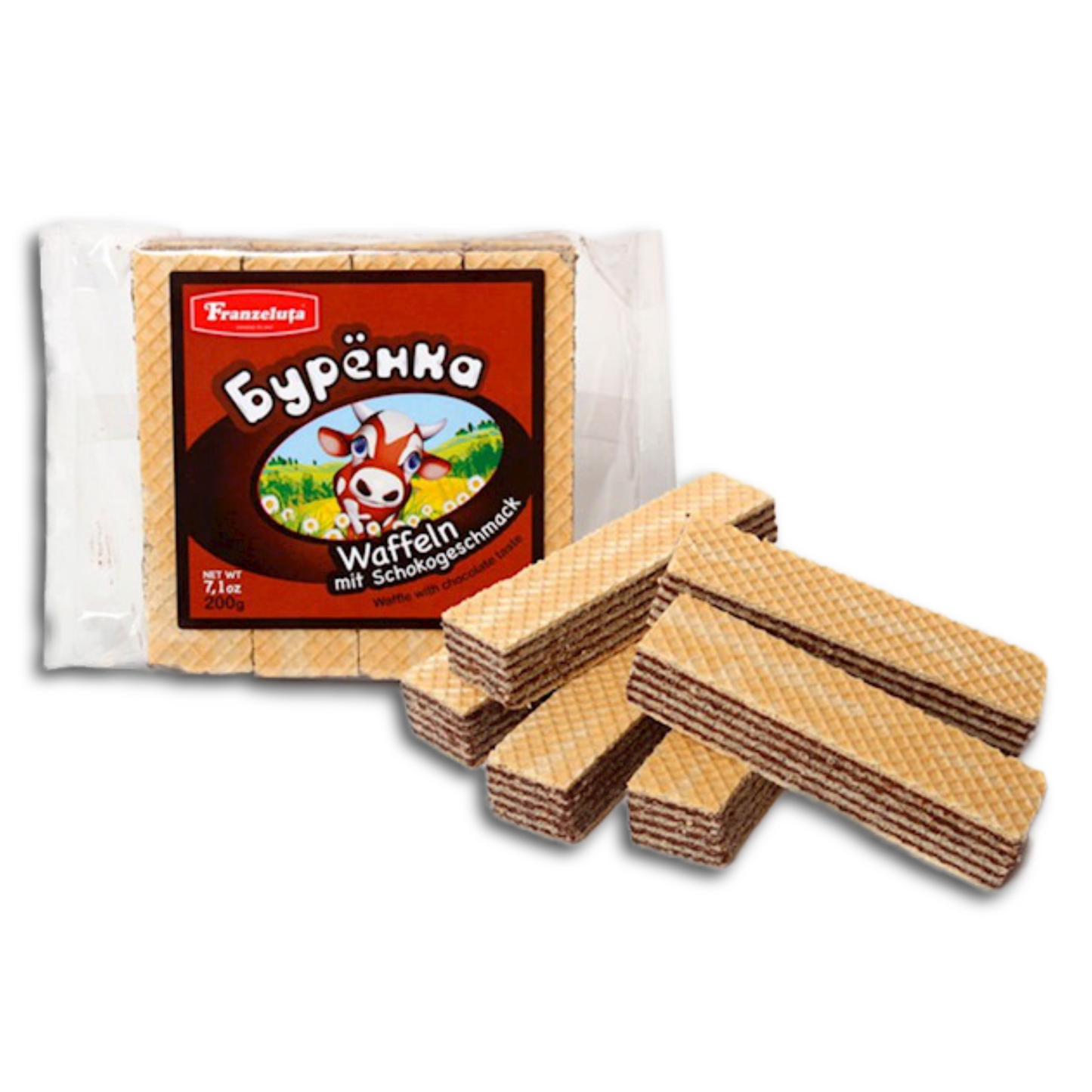 Franzeluta Waffeln "Burenka" mit Schokogeschmack 200g