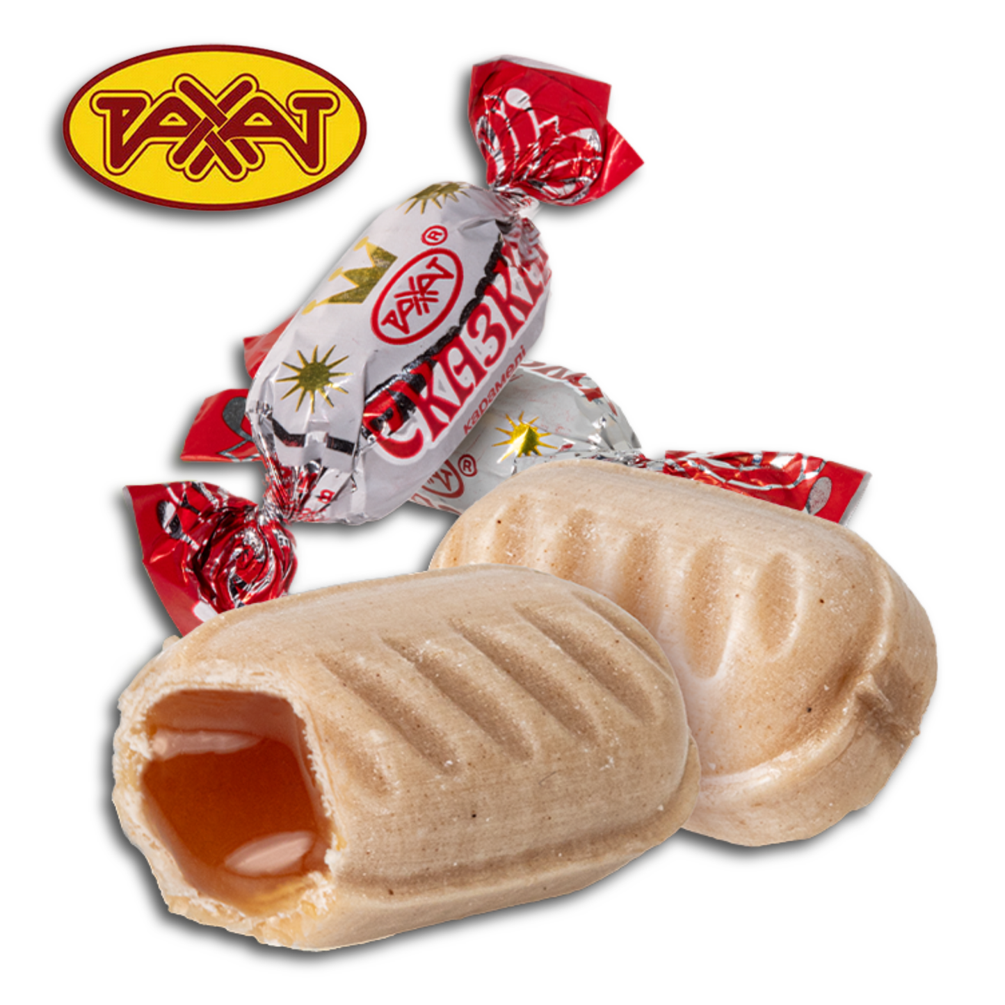 Rakhat Karamellbonbon "Skaska" mit gezuckerter Kondensmilch und Erdnüssen, 200g