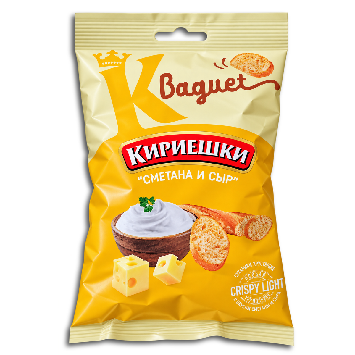 Kirieschki Baguet mit Sauerrahm- und Käsegeschmack 50g