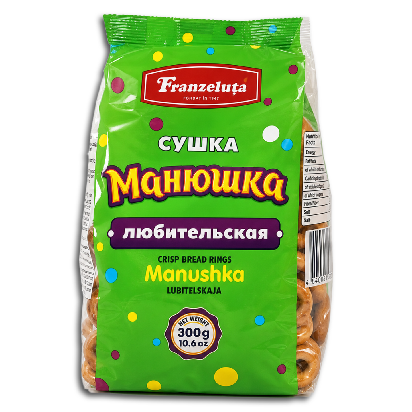 Kringelgebäck Franzeluta Suschka-mini Manjuschka Ljubitelskaja 300g