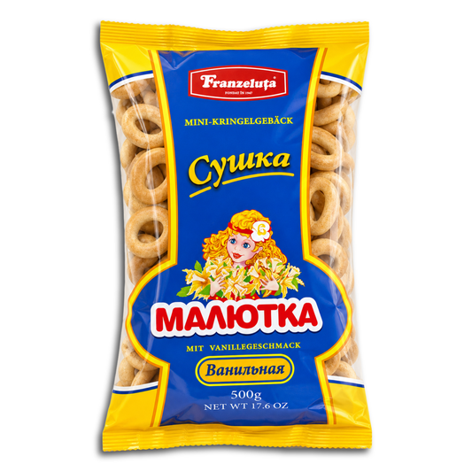 Kringelgebäck Franzeluta Suschka "Malutka" mit Vanillegeschmack 500g