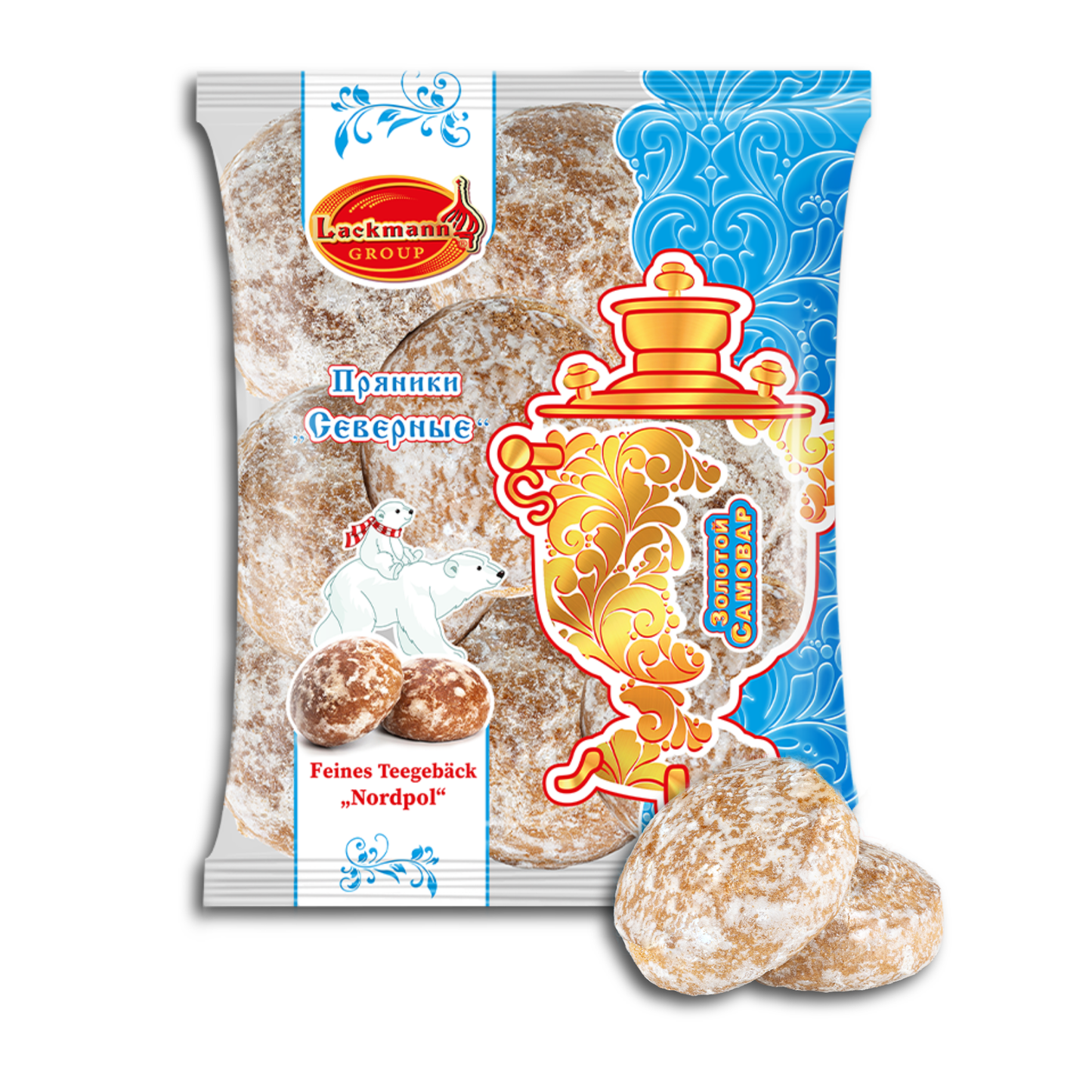 Lackmann Feines Teegebäck "Prjaniki Nordpol" 400g