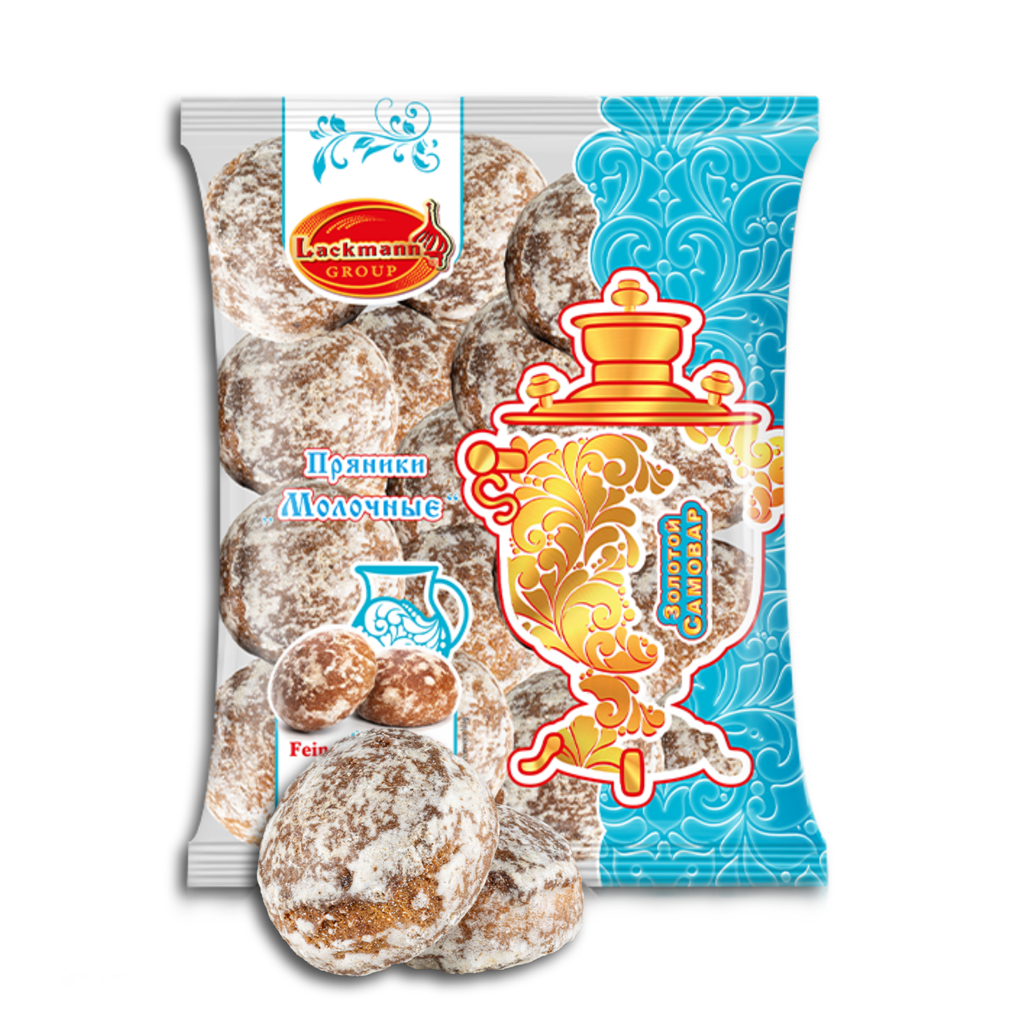 Lackmann Feines Teegebäck "Prjaniki" mit Milchgeschmack 400g