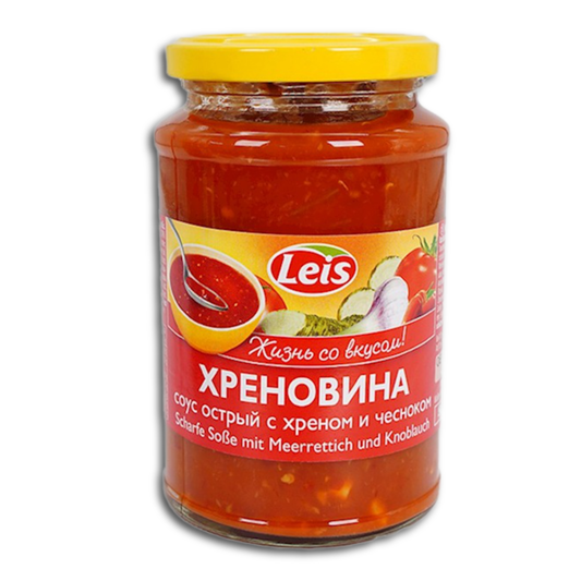 Leis scharfe Sauce "Hrenowina" mit Meerrettich und Knoblauch 370ml