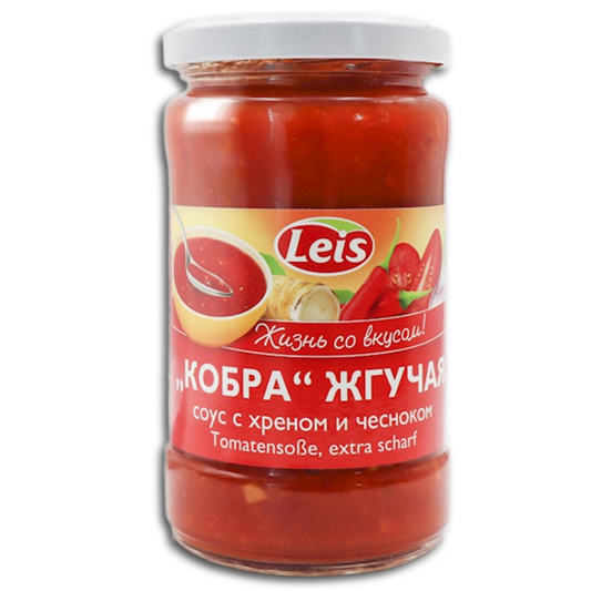 Leis Sauce Kobra mit Meerrettich und Knoblauch extra scharf 280ml
