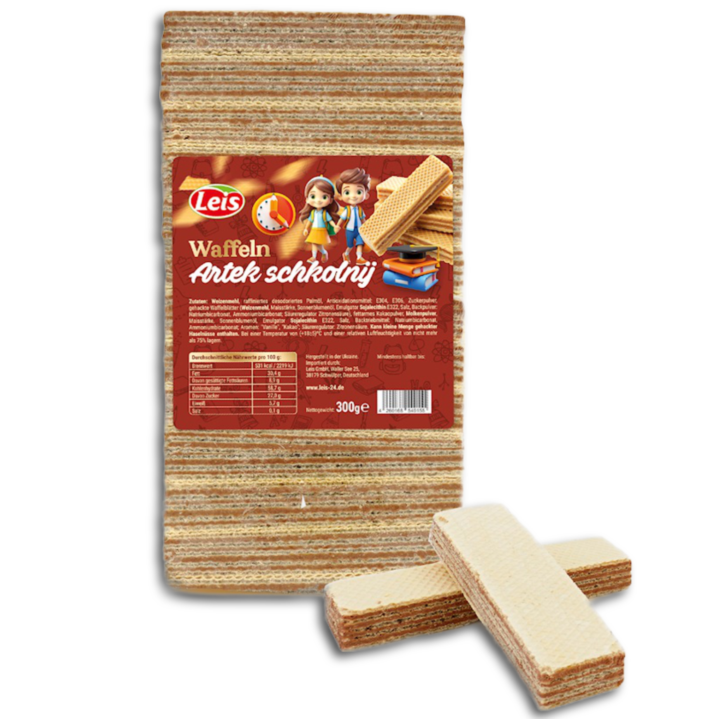 Leis Waffeln «Artek schkolnij» 300g