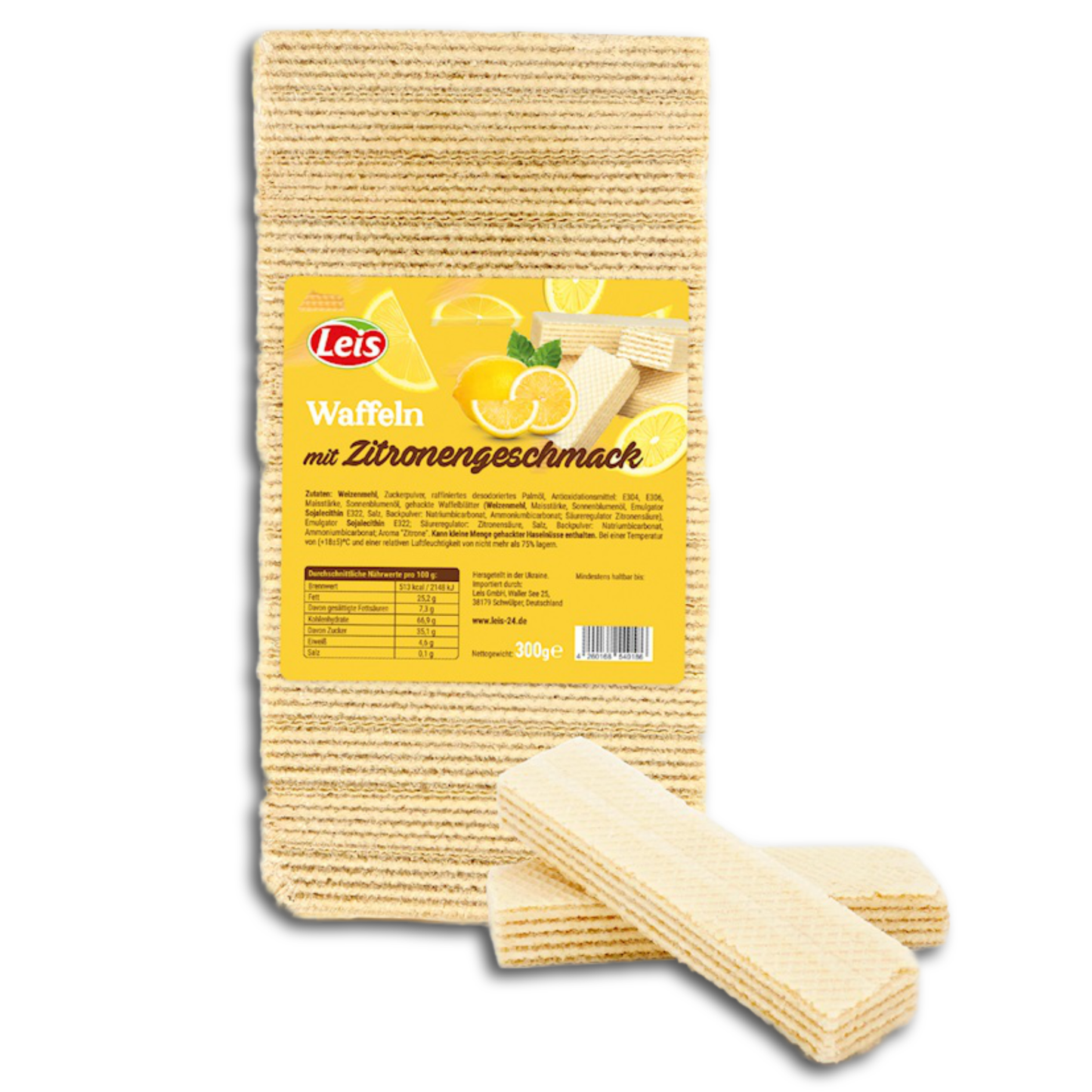 Leis Waffeln mit Zitronengeschmack 300g