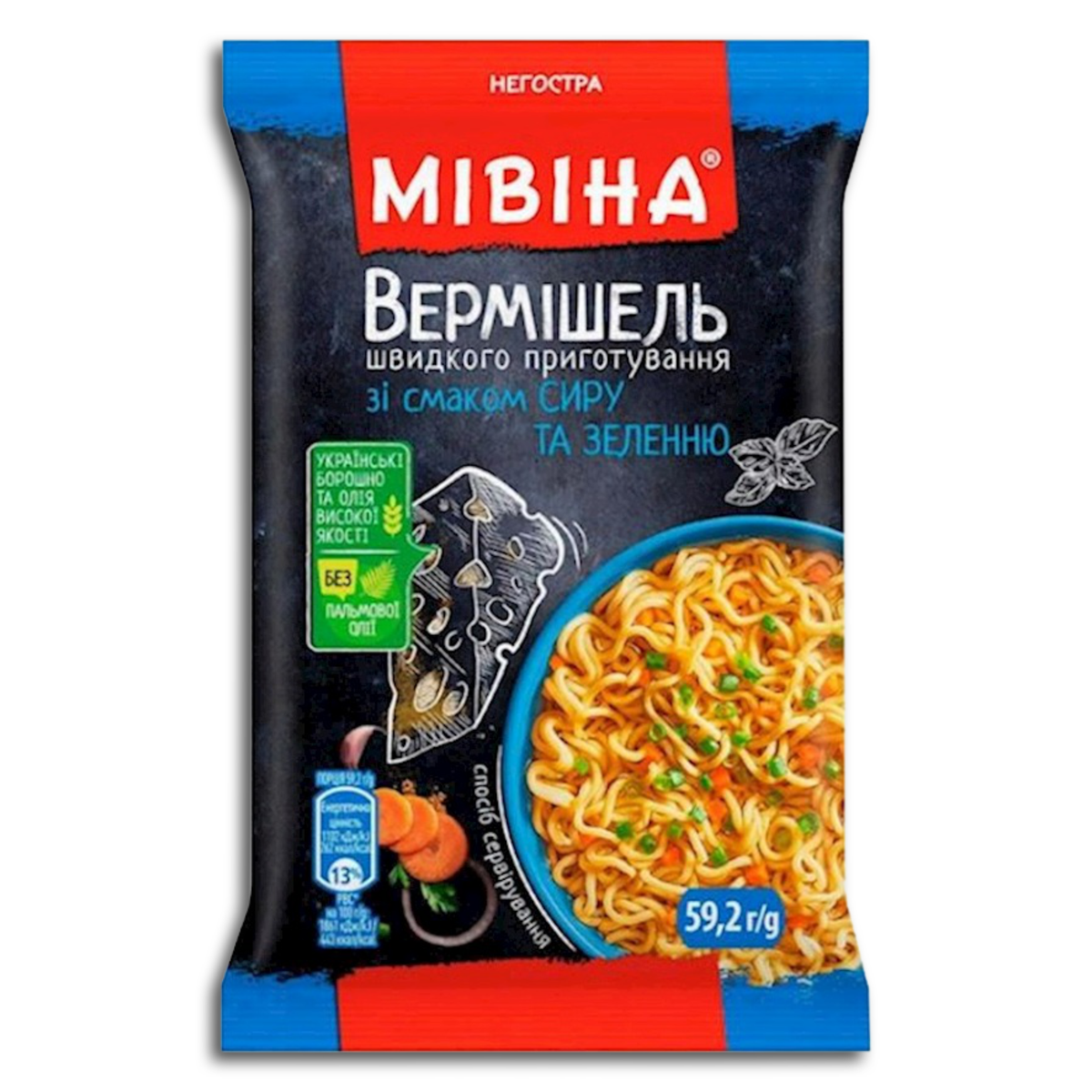Mivina Instant Nudeln mit Käse-Kräutergeschmack 59g
