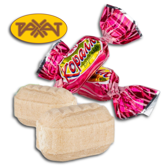 Rakhat Karamellbonbon "Korall" mit Milchcremefüllung und Erdnüssen 200g
