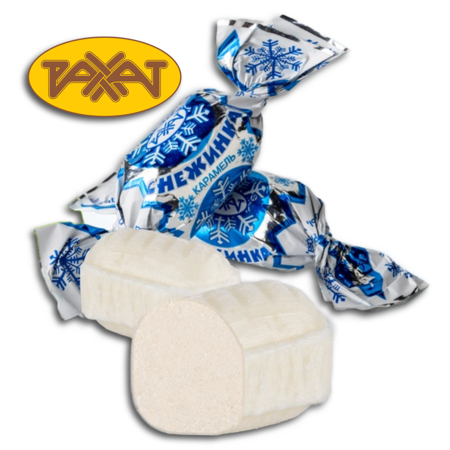 Rakhat Karamellbonbon "Sneshinka", mit Zitronengeschmackfüllung, 200g