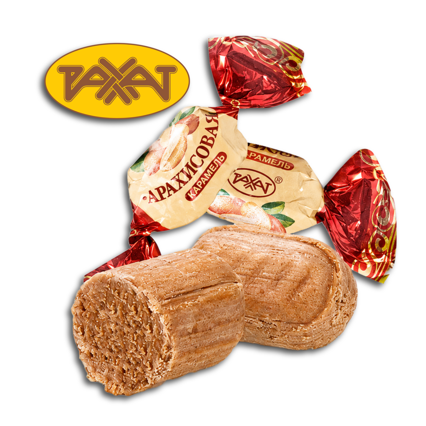 Rakhat Karamellbonbon mit Erdnüssen 200g