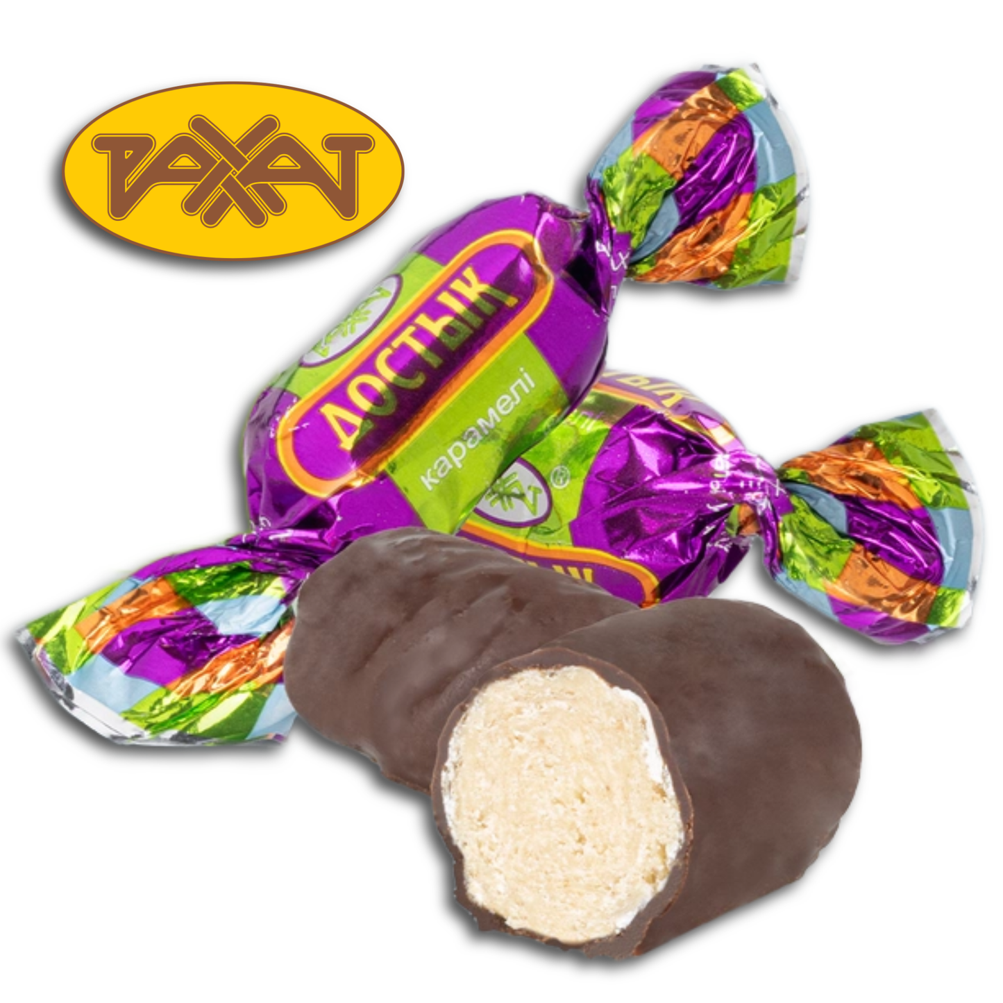 Rakhat Karamellbonbon mit kakaohaltiger Fettglasur Dostyk, 200g