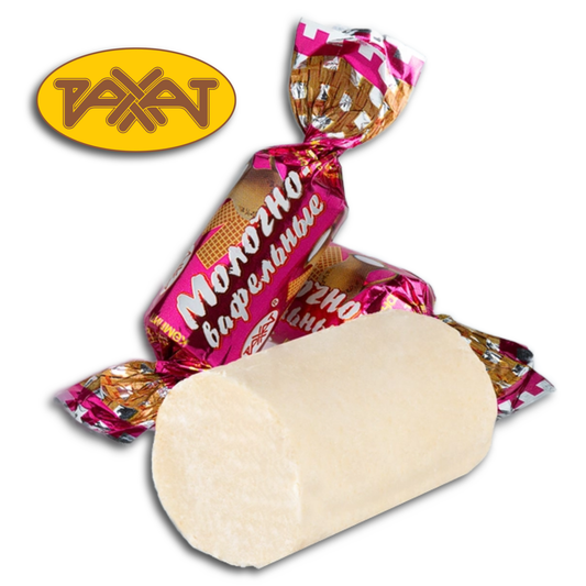 Rakhat Konfekt mit Milchgeschmack und knusprigen Waffelkrümel, 200g
