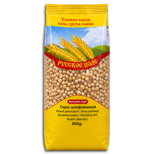 Russkoje Pole Erbsen ganz 900g
