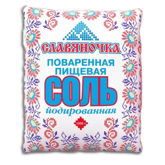 Jodiertes Speisesalz, grobkörnig "Slavyanochka" 1kg