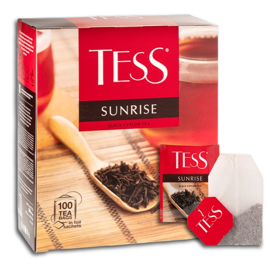 Tess Schwarzer Tee Sunrise 100х1,8g Teebeutel 180g