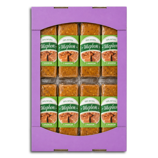 Weichkaramelltafel "Scherbet" mit Erdnüssen 150g
