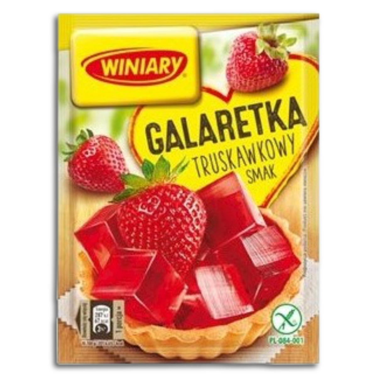 Winiary Galaretka Geleedessertpulver mit Erdbeergeschmack 71g